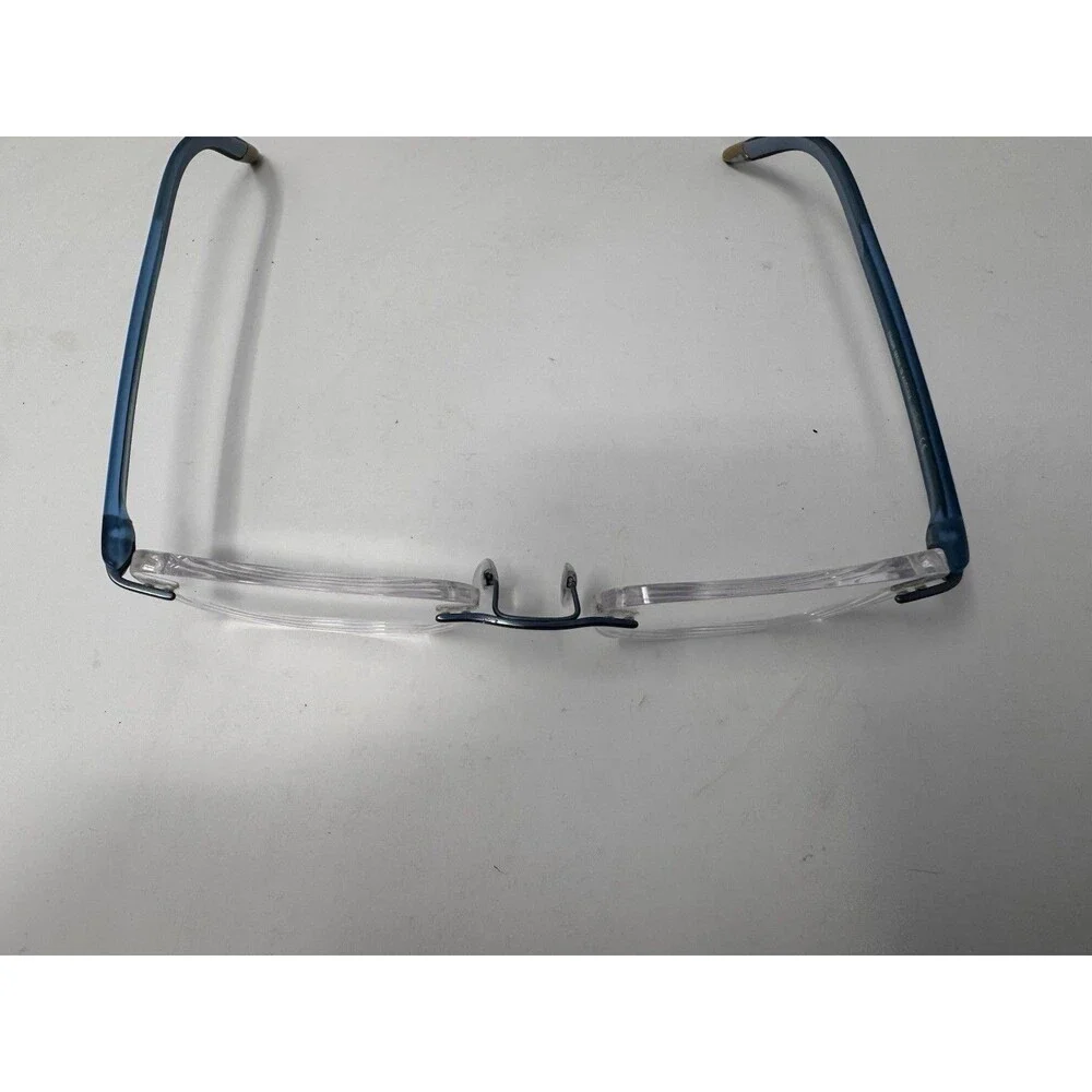 Silhouette 5379 6056 Blue Rimless Eyeglass Frames 40-17-130 Austria Authentic